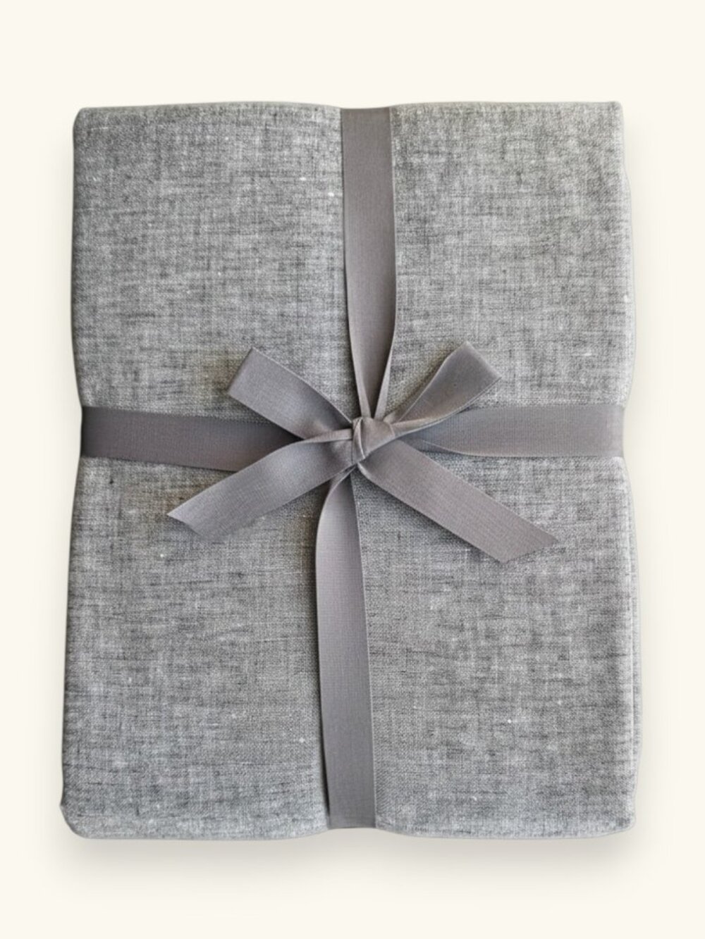 West Elm EUROPEAN FLAX LINEN Duvet  Queen / Full in Slate Melange